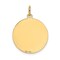 14K Yellow Gold Chihuahua Disc Charm Pendant Jewelry 26mm x 20mm